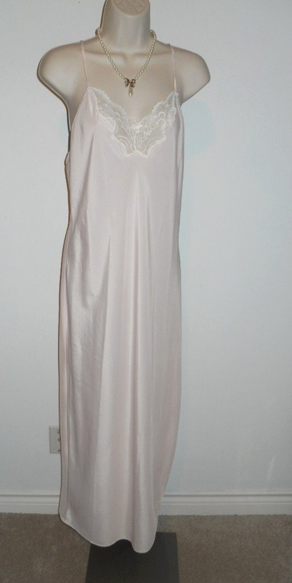 Vintage Kayser Petal Pink Peignoir Negligee Set ~… - image 2