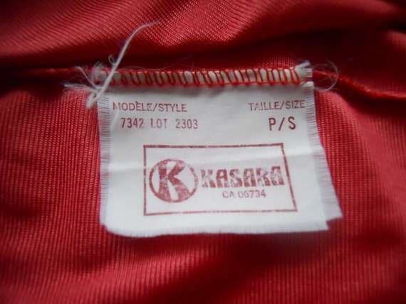 Vintage 1970's Red Kasara Half Slip ~ Petticoat ~… - image 5