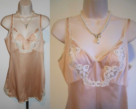 Rare Vintage Van Raalte Teddy Onesie ~ 1970's LACY