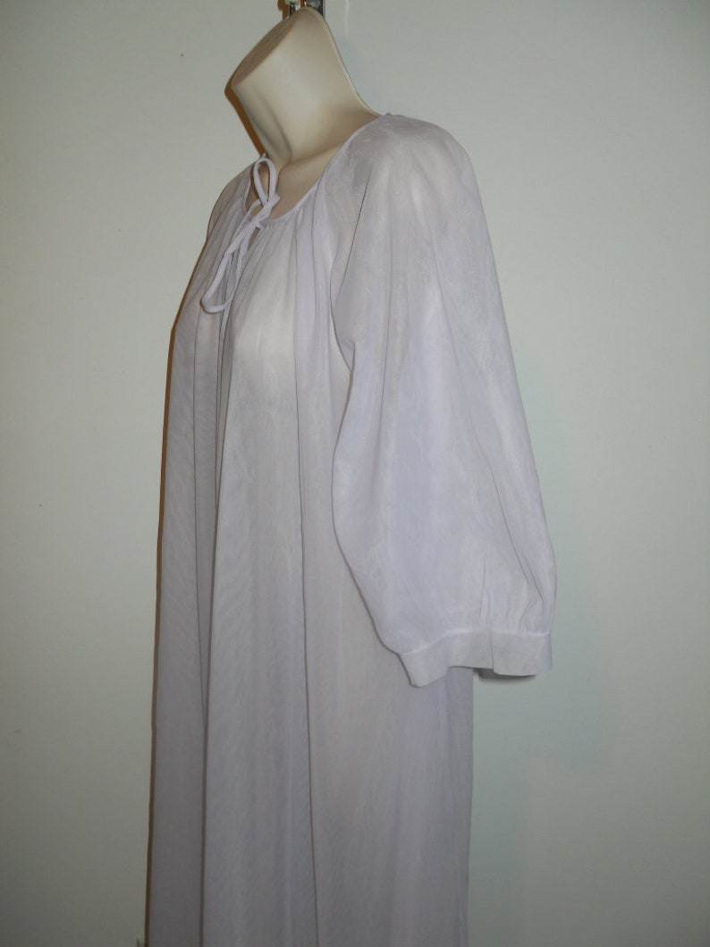 Vintage 1960's Long Peignoir lilac Chiffon Peignoir - Etsy