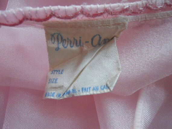 Vintage Perri Ann Pink Peignoir Negligee ~ 1960's… - image 9