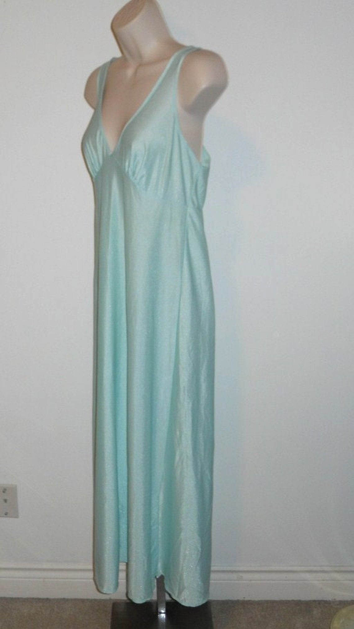 SEXY Vintage 1970's Mint Green Nightgown St Michaels - Etsy