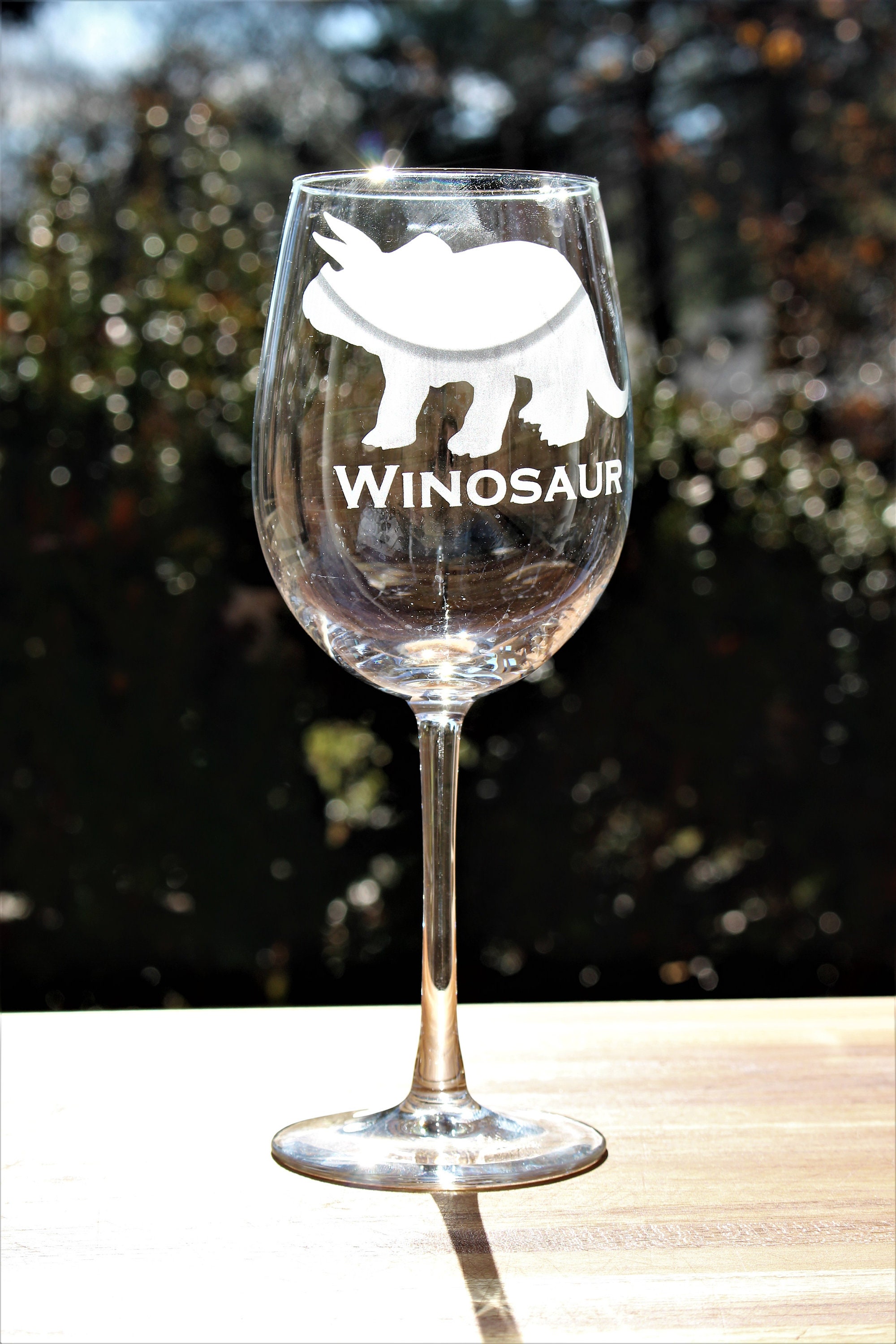 Kitchen & Dining Barware custom dinosaur wine glass Custom Winosaur
