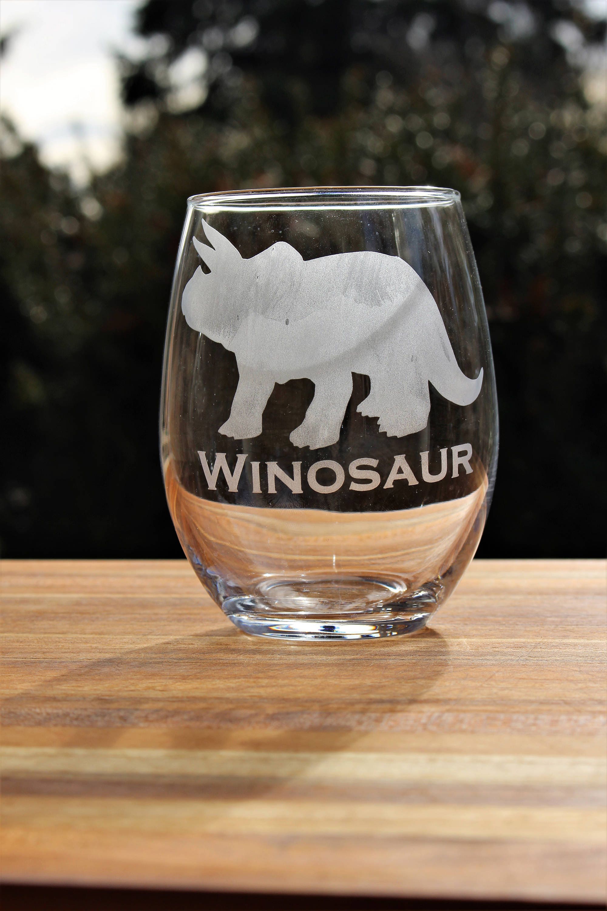 Winosaur Wine Glasses Dinosaur Wine Glass Wino Saur Glass | Etsy
