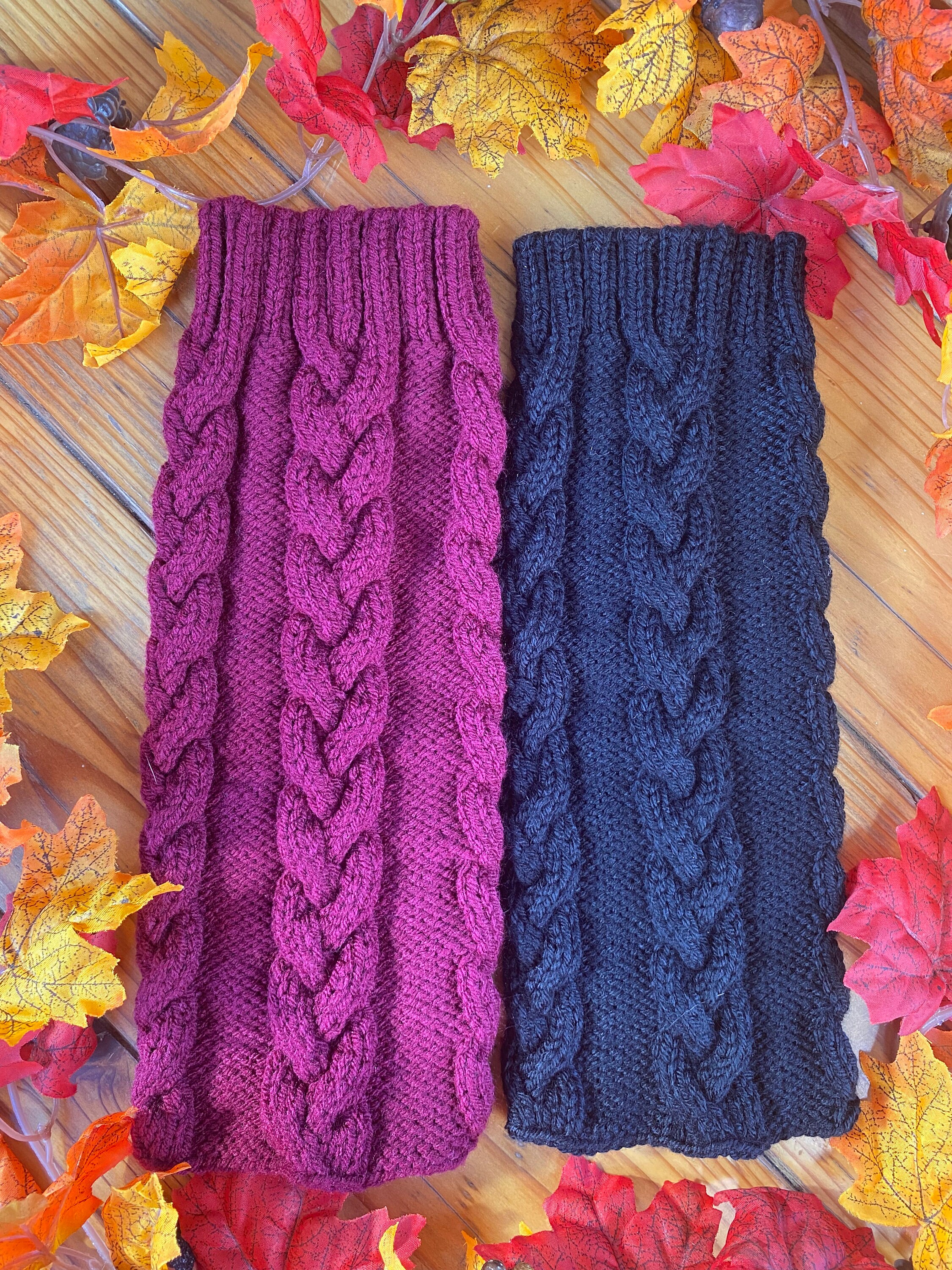 Cozy Handmade Knit Leg Warmers Etsy