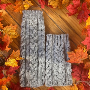 Cozy Handmade Knit Leg Warmers