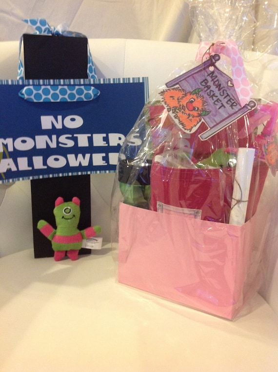 Items similar to Monster Basket, Making bedtime monster free! on Etsy