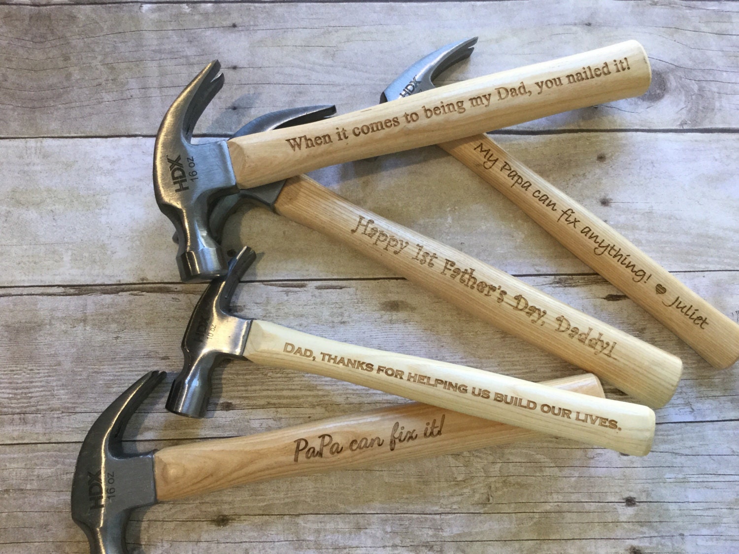 Engraved Hammers. Laser Engraved. Personalized Hammer. Gift Etsy