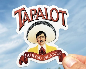 Jiu jitsu sticker - BJJ - mma  - original design - Parody TapAlot - Jiu Jitsu picante - BJJ gift - BJJ sticker