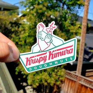 Stickers / Jiu jitsu - BJJ - mma - judo - original design - 100 available - Krispy Kimura