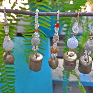 unique home decor Christmas Tree Boho Bell Ornaments decoration-set of 6, 8 OR 10