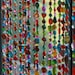 Bohemian Wedding Decor,Room Divider, Beaded curtain, rainbow color beaded door curtain, multicolored decor, Room divider curtain