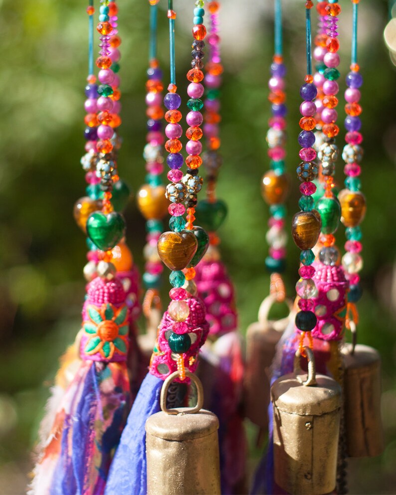 Wind chimebohemian décorbell wind chimesindoor wind Etsy