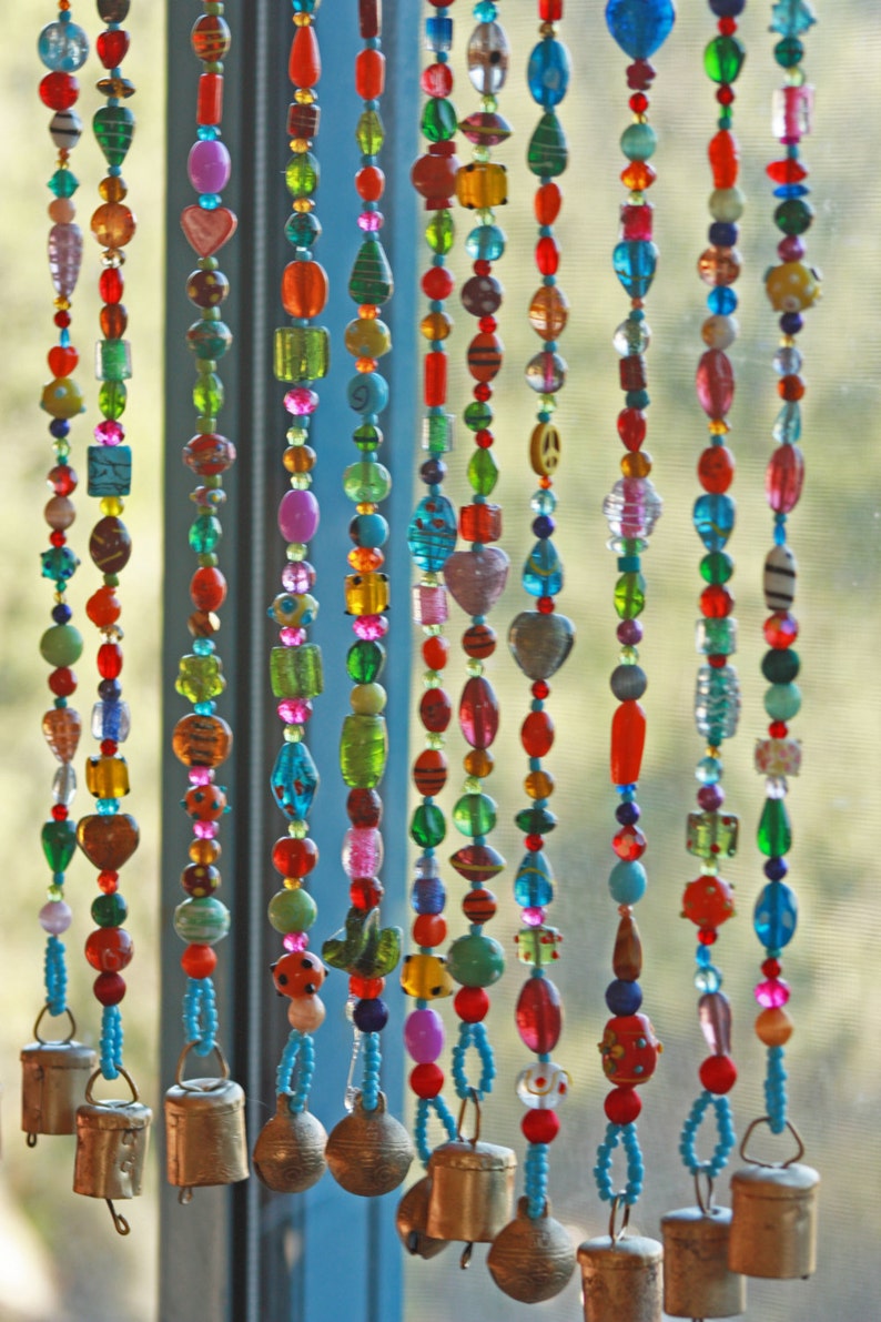 Beaded curtainGlass Beaded Suncatcher Window curtainbeaded Etsy