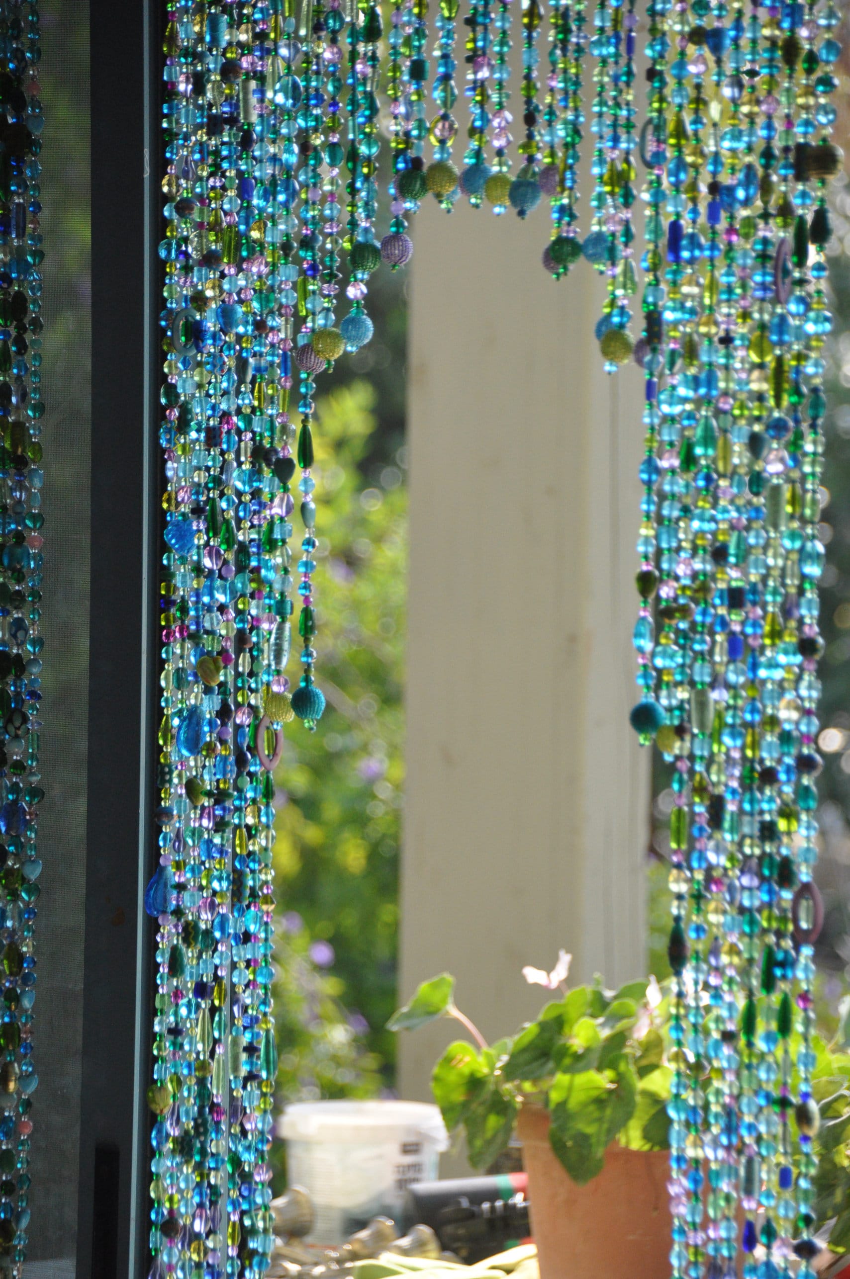 ArchShaped GlassBeaded curtain for a door made to order Etsy