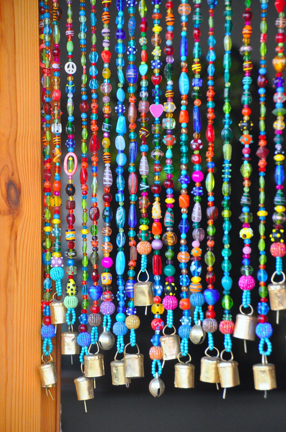 Unique Home Decor, Colorful Beaded Curtain, Boho Chic, Hand Made Beads  Curtain, Suncatcher, Boho Window Décor, Glass Window Hanging 