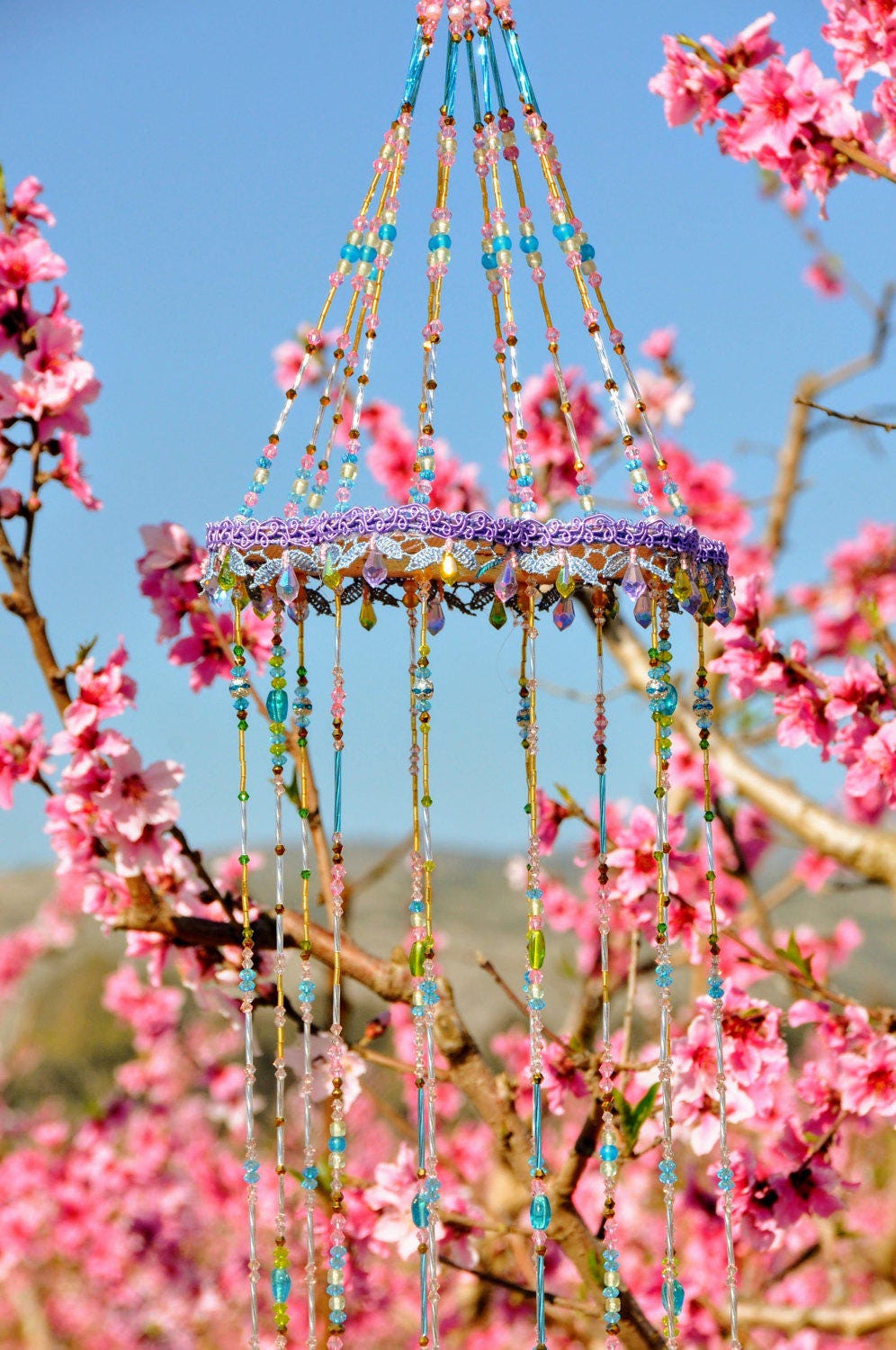 Unique wind chimesoutdoor wind chimesgarden wind chimeglass Etsy