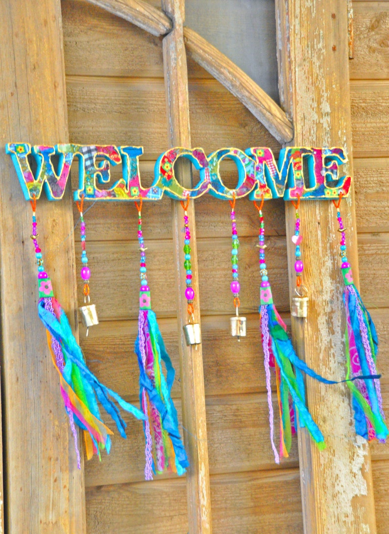 Sign Bohemian Front Door Decor Etsy