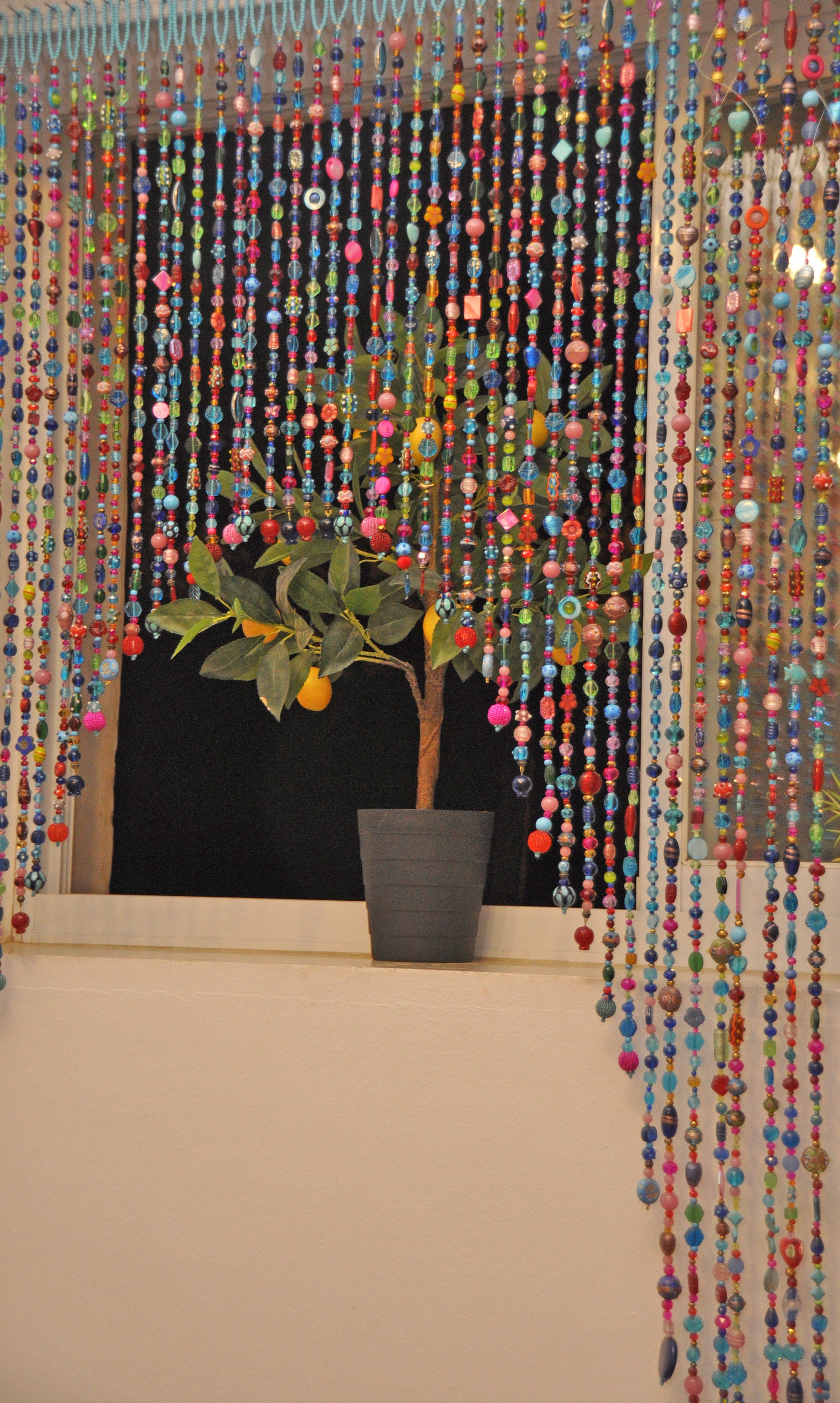 Best Eclectic Colorful Door Bead Curtain For Living Room Interior