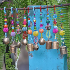 Unique Xmas Tree Boho Bell Ornaments decoration-set of 6, 8, or 10
