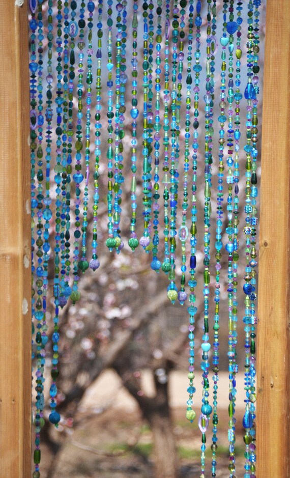 Bogen Formigen Glas Perlen Vorhang Fur Eine Tur Etsy