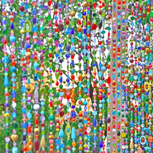 Handmade Beaded Curtain: Bohemian Door, Window, Wall Decor