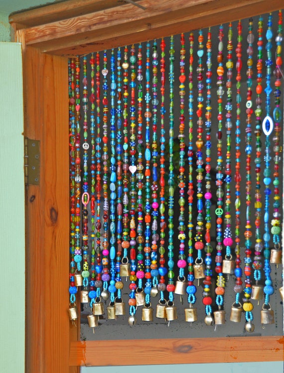 Beaded Curtains -- Door Beads Tagged 10 Foot Beaded Curtains - That  Bohemian Girl