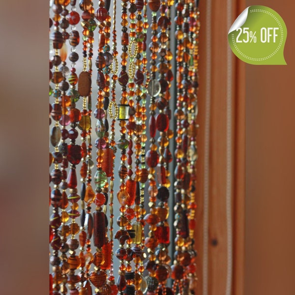 Beaded Curtain Window Etsy