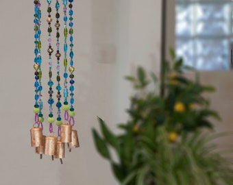 Unique Home Decorunique Turquoise and Green Beaded Wind Chimes made to  Order -  Canada
