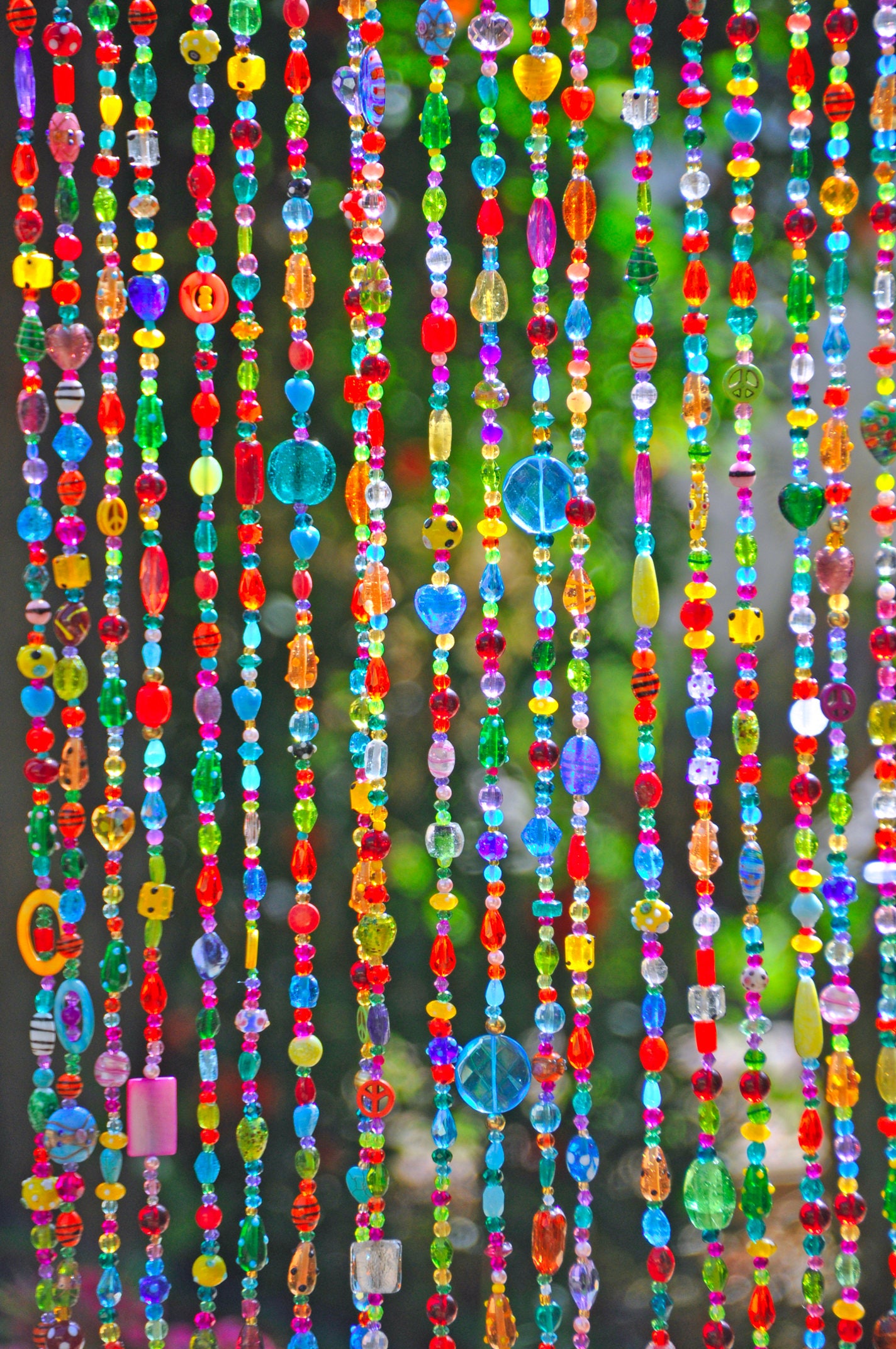 Best Eclectic Colorful Door Bead Curtain For Living Room Interior