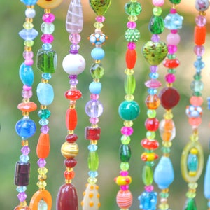 Handmade Beaded Curtain: Bohemian Door, Window, Wall Decor