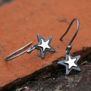Sterling Silver Dainty Star Earrings • Minimalist Earrings • Christmas Gift