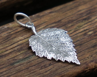 Leaf Pendant, Silver Leaf Pendant, Sterling Silver Pendant, Nature Pendant, Woodland Pendant, Leaf Jewelry, Leaf Necklace, Birthday Gift