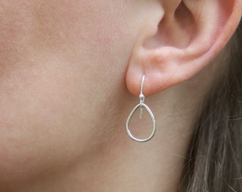 Minimalist Earrings • Everyday Teardrop Earrings • Silver Simple Earrings • Minimalist Jewellery