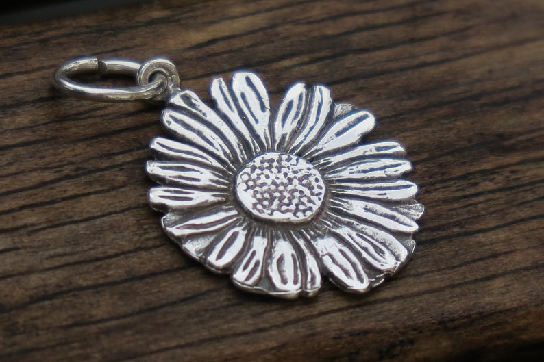 Bridal Flower Gift Daisy Flower Pendant \u2022 Sterling Silver Flower Pendant \u2022 Daisy Necklace \u2022 Daisy Jewellery