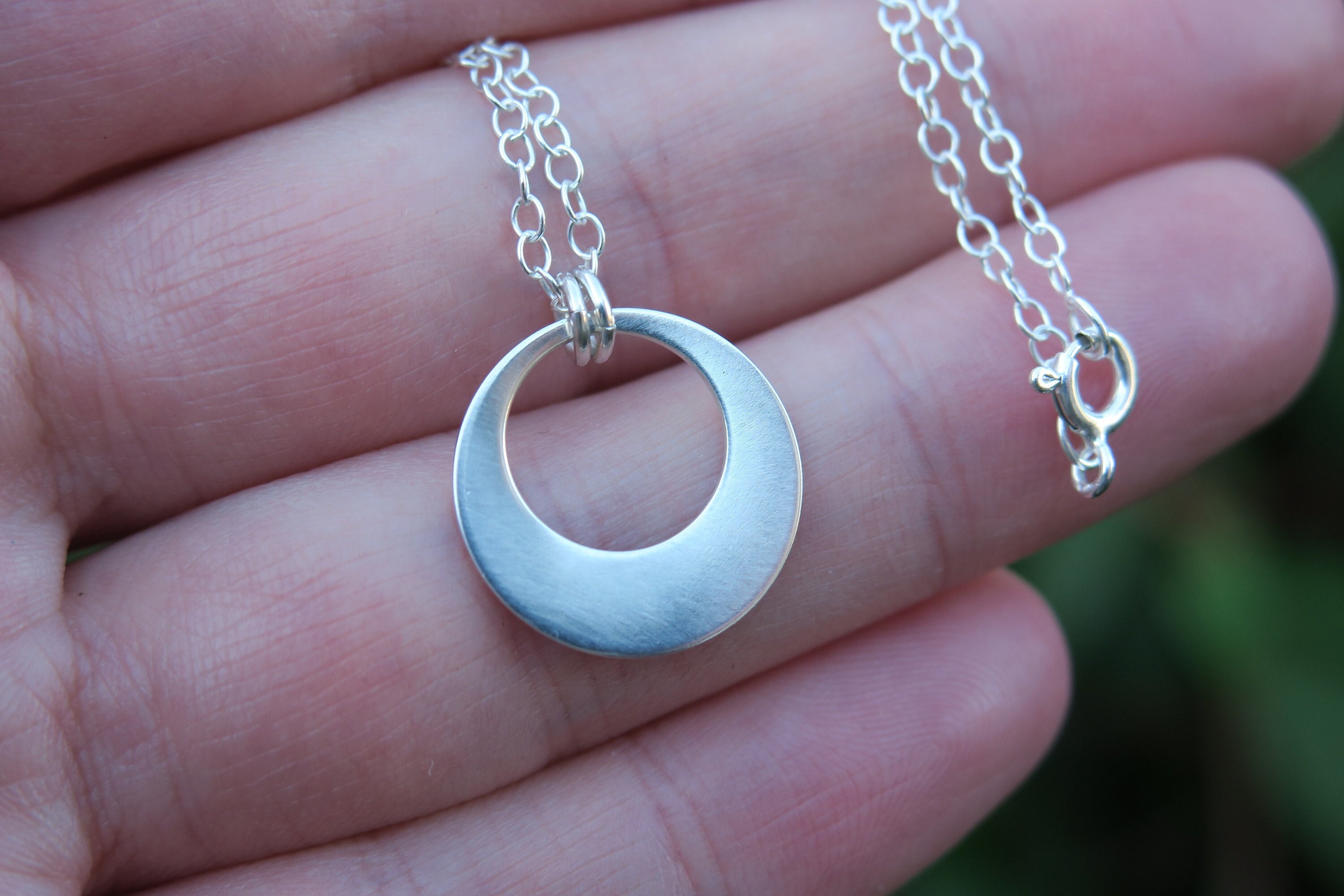 Open Circle Pendant Etsy Singapore