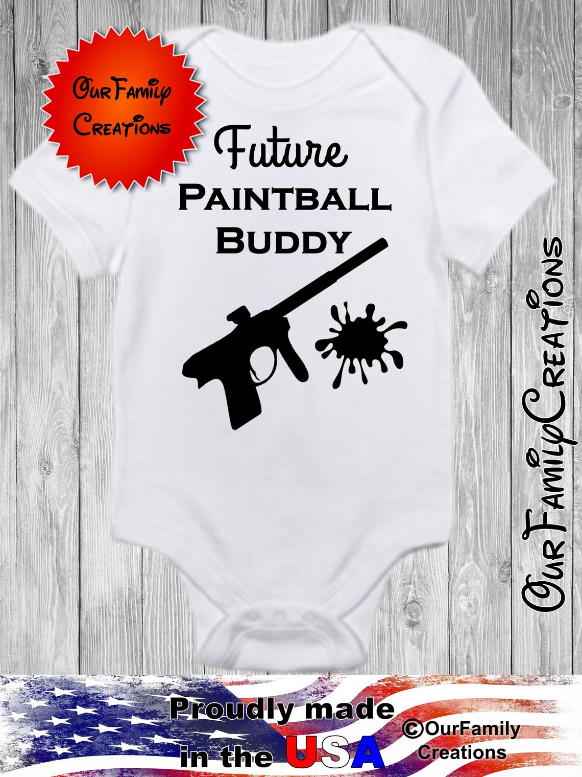 Future Paintball Buddy Bodysuit Gerber Onesie You Pick Size Etsy