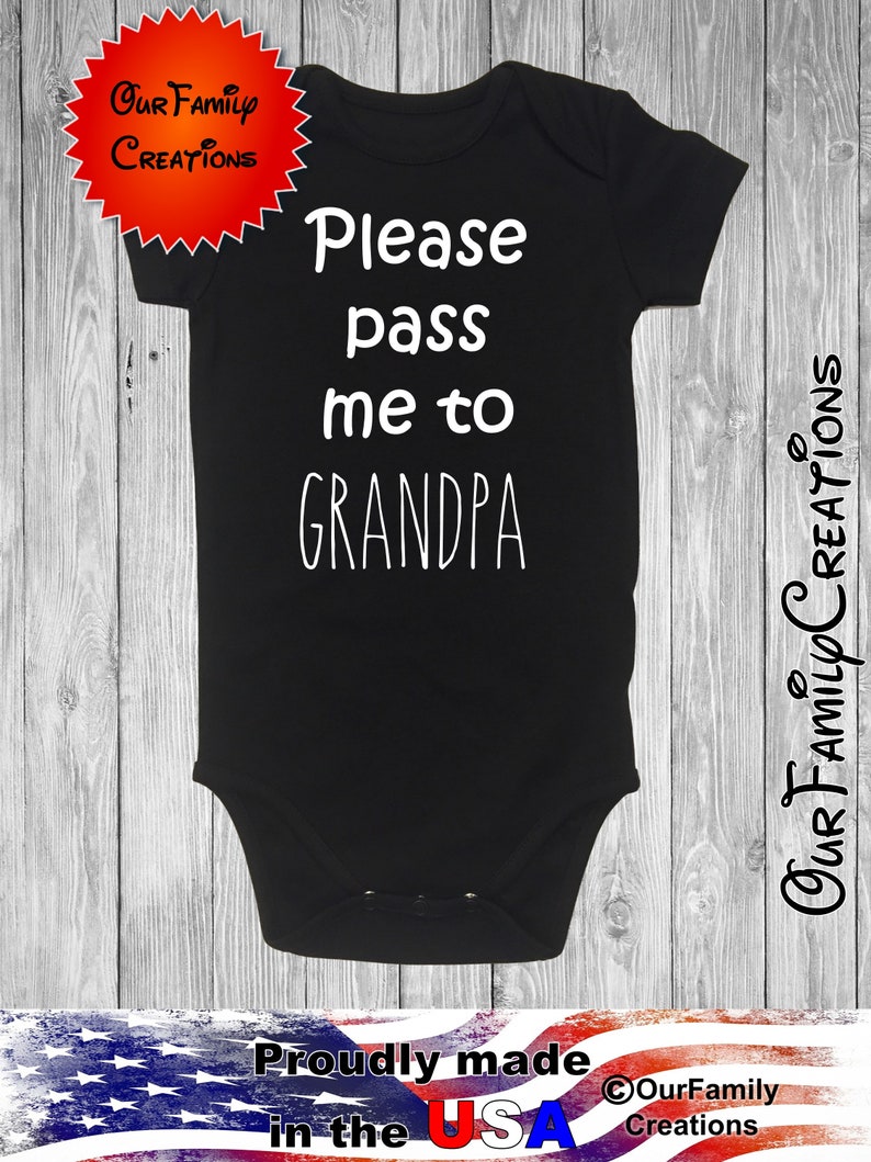 Grandpa funny please pass meonesie gerber bodysuit baby