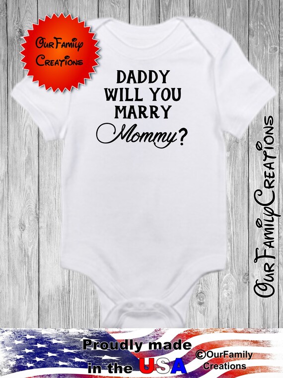 will you marry me onesie