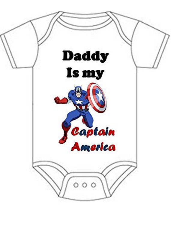 captain america baby onesie