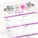 A5 Address Book for Planner, Contacts Printable Page Half Size Insert ...