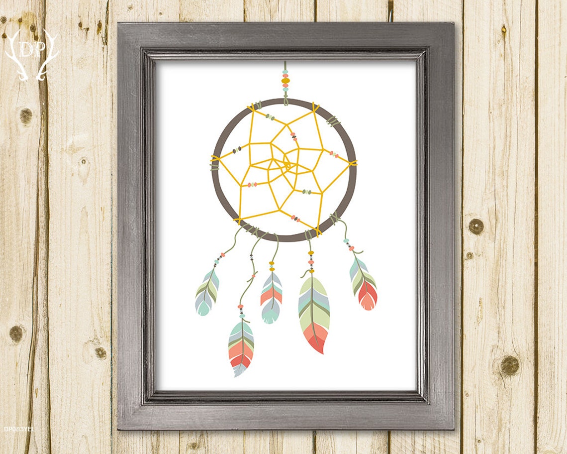 Dream Catcher, Printable Art, Nursery Wall Decoration, Kids Room ...