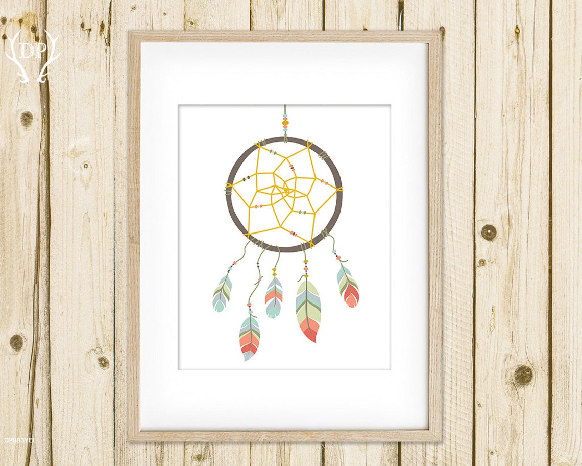 Dream Catcher, Printable Art, Nursery Wall Decoration, Kids Room ...