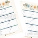 A5 Address Book for Planner, Contacts Printable Page, Half Size Insert ...