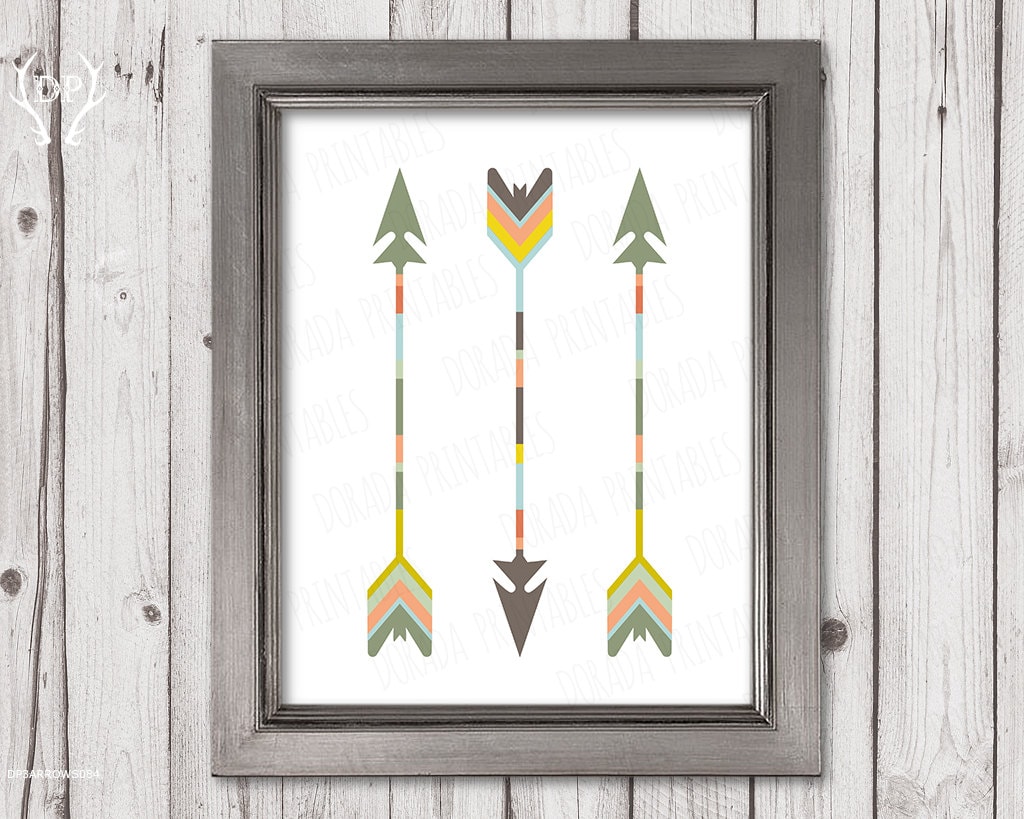 Three Arrows Printable Wall Art Nursery Decor Tribal - Etsy