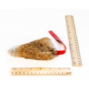 Catnip Filled Rabbit Fur Mouse Shaped Cat Toy, Large Size, Ethically Sourced, Cat Lover Gift, Handmade in UK image 4
