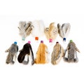 Feather and rabbit fur lure cat fishing pole attachment toy for interactive play natural