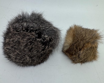 Rabbit Fur Covered Ball Tennis ball | Mini Tennis Ball | Foam ball | gundog retrieve | interactive play | handmade in UK
