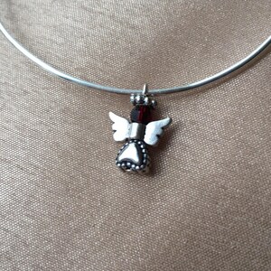 Handmade Guardian Angel My Cherished AngelsTM Charm Bracelet with Birthstone Charm image 6