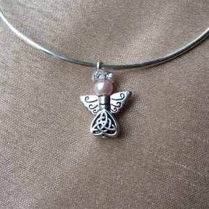 Handmade Guardian Angel My Cherished AngelsTM Charm Bracelet with Birthstone Charm image 2